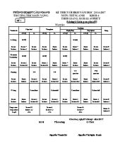 Đề thi học kỳ II môn Tiếng Anh Lớp 6 - Đề 1 - Năm học 2016-2017 - Trường THCS Sơn Vọng (Có đáp án)